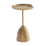 Beistelltisch FineBuy Sofatisch Metall Ø 33 cm Tisch Wohnzimmertisch Rund Gold – Ansicht 6