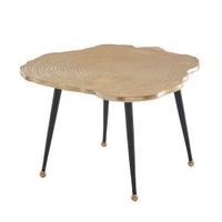 Couchtisch FineBuy Sofatisch Baumscheibe Metall 64x64x37 Tisch Wohnzimmertisch – Ansicht 6