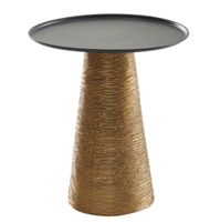 Beistelltisch FineBuy Sofatisch Metall Ø 40 cm Tisch Wohnzimmertisch Rund Gold – Ansicht 6