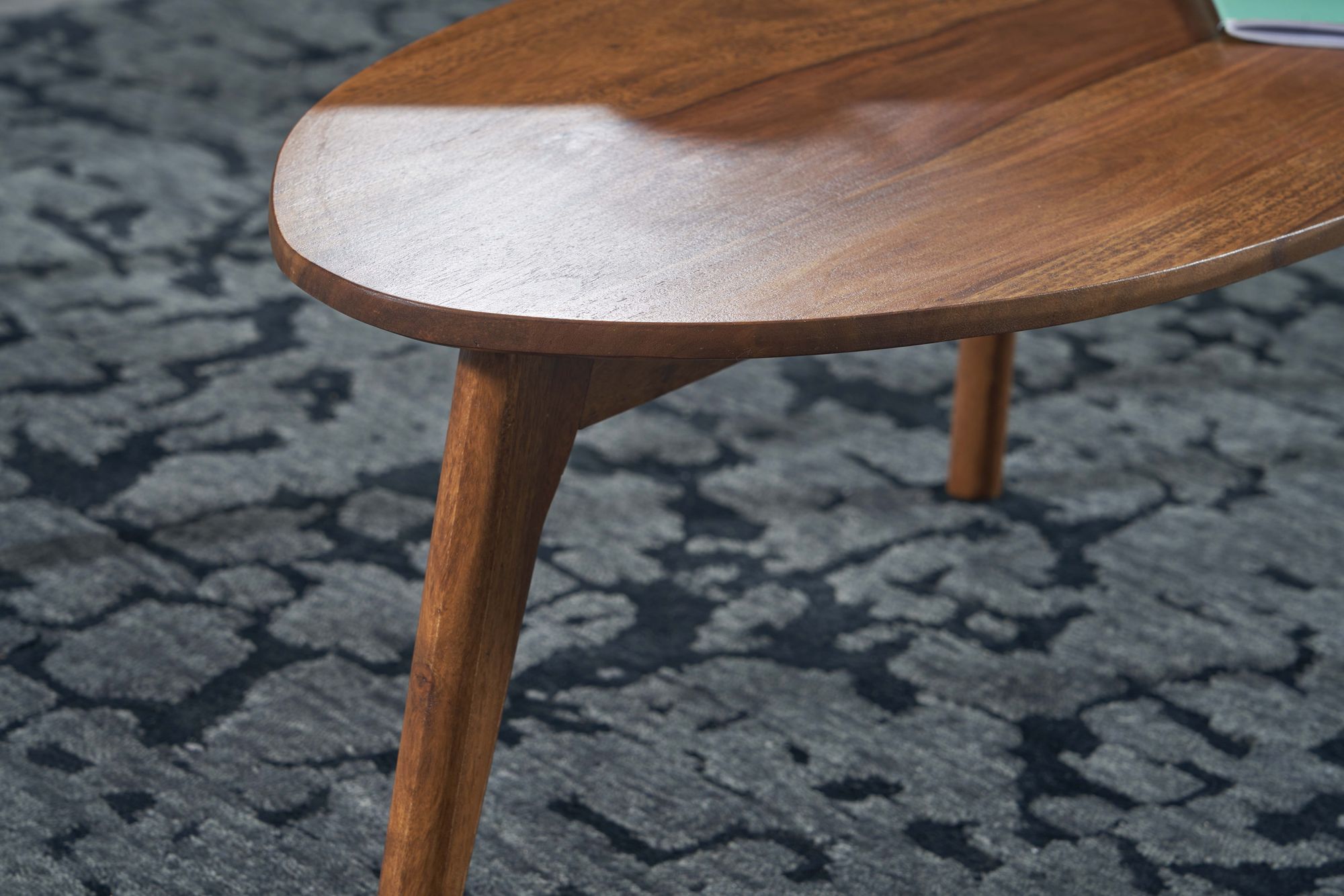 Couchtisch FineBuy Wohnzimmertisch 2er Set Nierenform Holz Beistelltisch Tisch – Ansicht 4