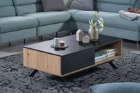 Couchtisch FineBuy Sofatisch 110x60x38 cm MDF Eiche Wohnzimmertisch Schublade – Ansicht 2