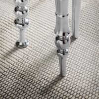 Beistelltisch FineBuy Sofatisch Metall Silber 44x44x63 cm Wohnzimmertisch Rund – Ansicht 4