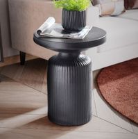 Beistelltisch FineBuy Sofatisch Metall Schwarz 40x40x50 cm Wohnzimmertisch Rund – Ansicht 1