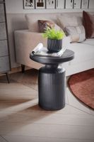 Beistelltisch FineBuy Sofatisch Metall Schwarz 40x40x50 cm Wohnzimmertisch Rund – Ansicht 2