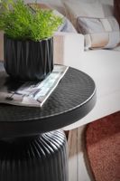 Beistelltisch FineBuy Sofatisch Metall Schwarz 40x40x50 cm Wohnzimmertisch Rund – Ansicht 4