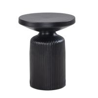 Beistelltisch FineBuy Sofatisch Metall Schwarz 40x40x50 cm Wohnzimmertisch Rund – Ansicht 6