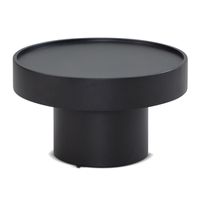 Couchtisch rund 60cm Metall schwarz Wohnzimmertisch Alu Sofatisch Beistelltisch – Ansicht 6