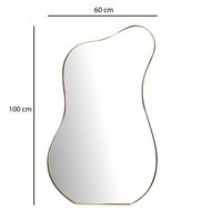WOHNLING Wandspiegel Flurspiegel Asymmetrisch 100 cm Spiegel Flur Hängespiegel – Ansicht 3