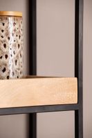 Wandregal FineBuy Hängeregal 27x77x18 cm Massivholz Metall Regal Industrial – Ansicht 4