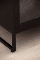 Nachttisch Massivholz 3 Steinoptik Schubladen Design Nachtkonsole Nachtschrank – Ansicht 5