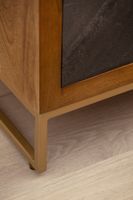 Nachttisch Massivholz 3 Steinoptik Schubladen Design Nachtkonsole Nachtschrank – Ansicht 5