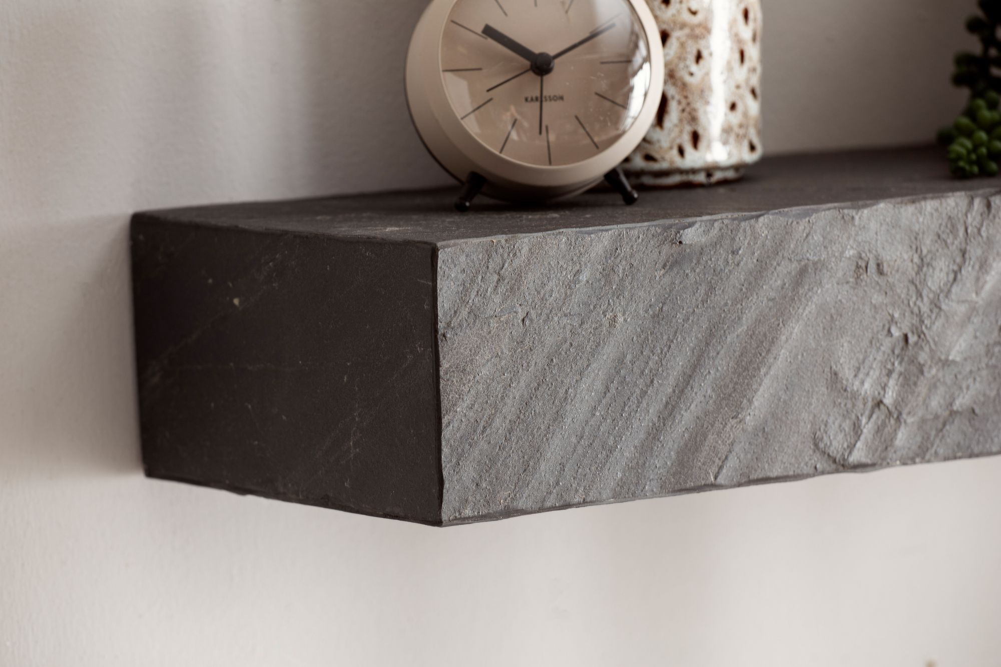 Wandregal FineBuy Massivholz Steinoptik Hängeregal Regal Schweberegal Modern – Ansicht 5