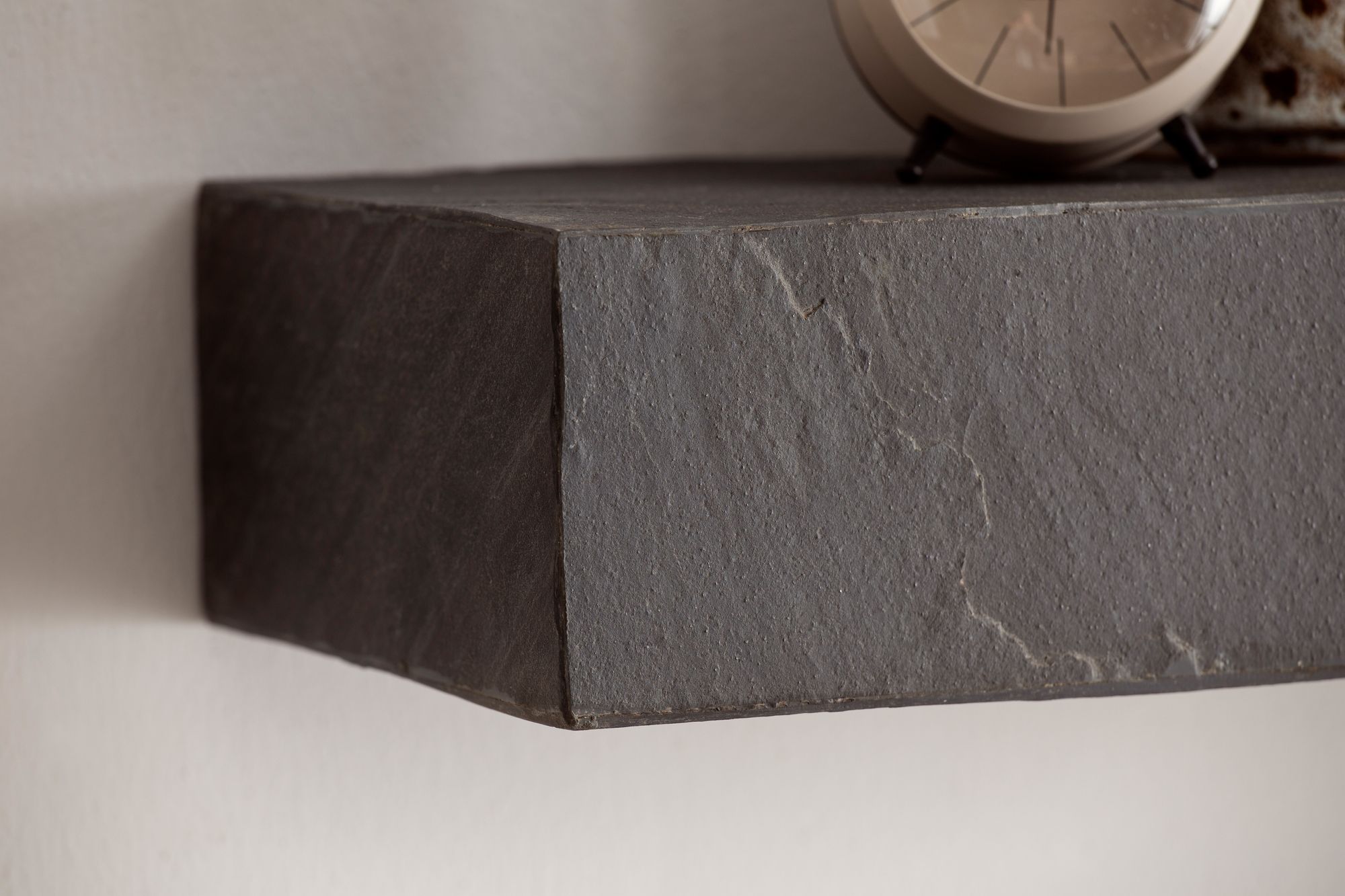 Wandregal FineBuy Massivholz Steinoptik Hängeregal Regal Schweberegal Modern – Ansicht 5