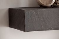 Wandregal FineBuy Massivholz Steinoptik Hängeregal Regal Schweberegal Modern – Ansicht 5