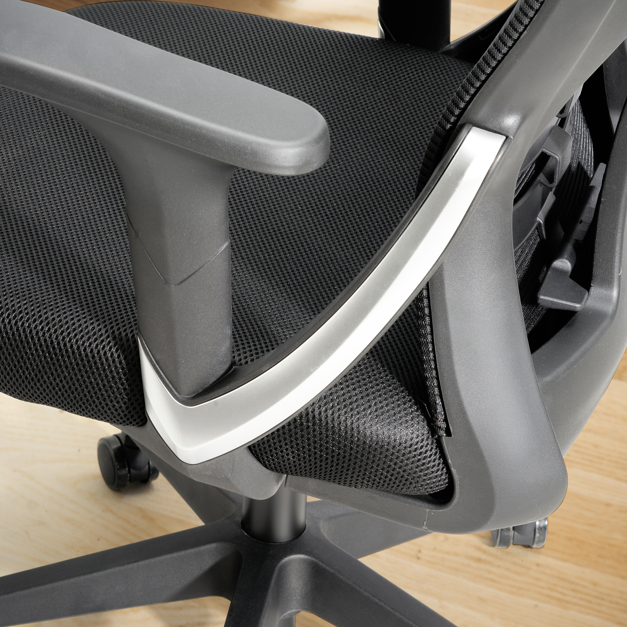 Bürostuhl FineBuy Schreibtischstuhl Mesh Drehstuhl Ergonomisch Stoff 120 kg – Ansicht 5