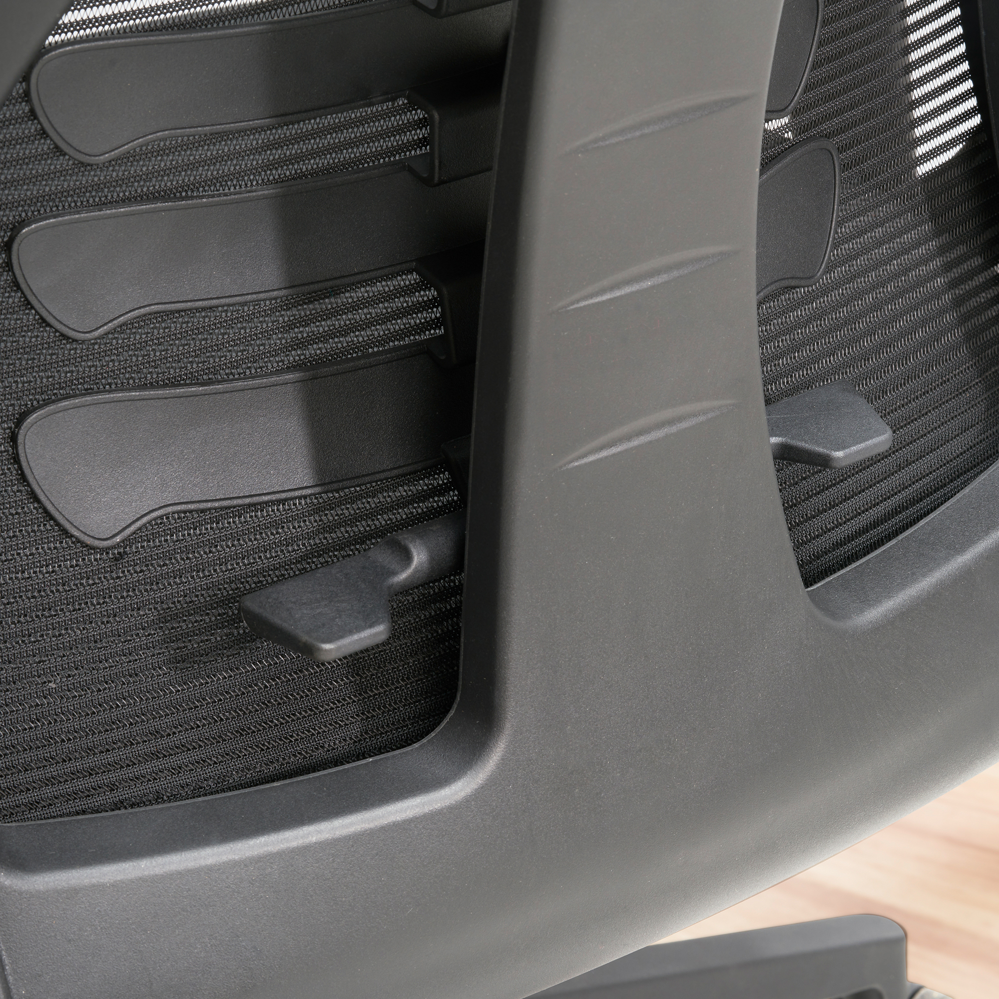 Bürostuhl FineBuy Schreibtischstuhl Mesh Schwarz Drehstuhl Ergonomisch 120 kg – Ansicht 4