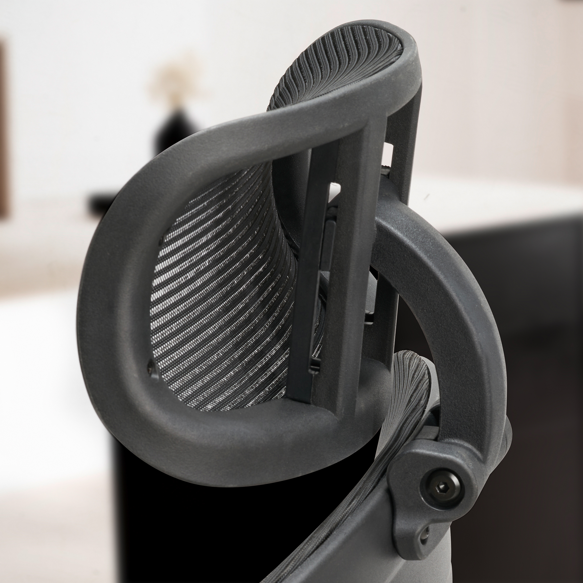 Bürostuhl FineBuy Schreibtischstuhl Mesh Schwarz Drehstuhl Ergonomisch 120 kg – Ansicht 5