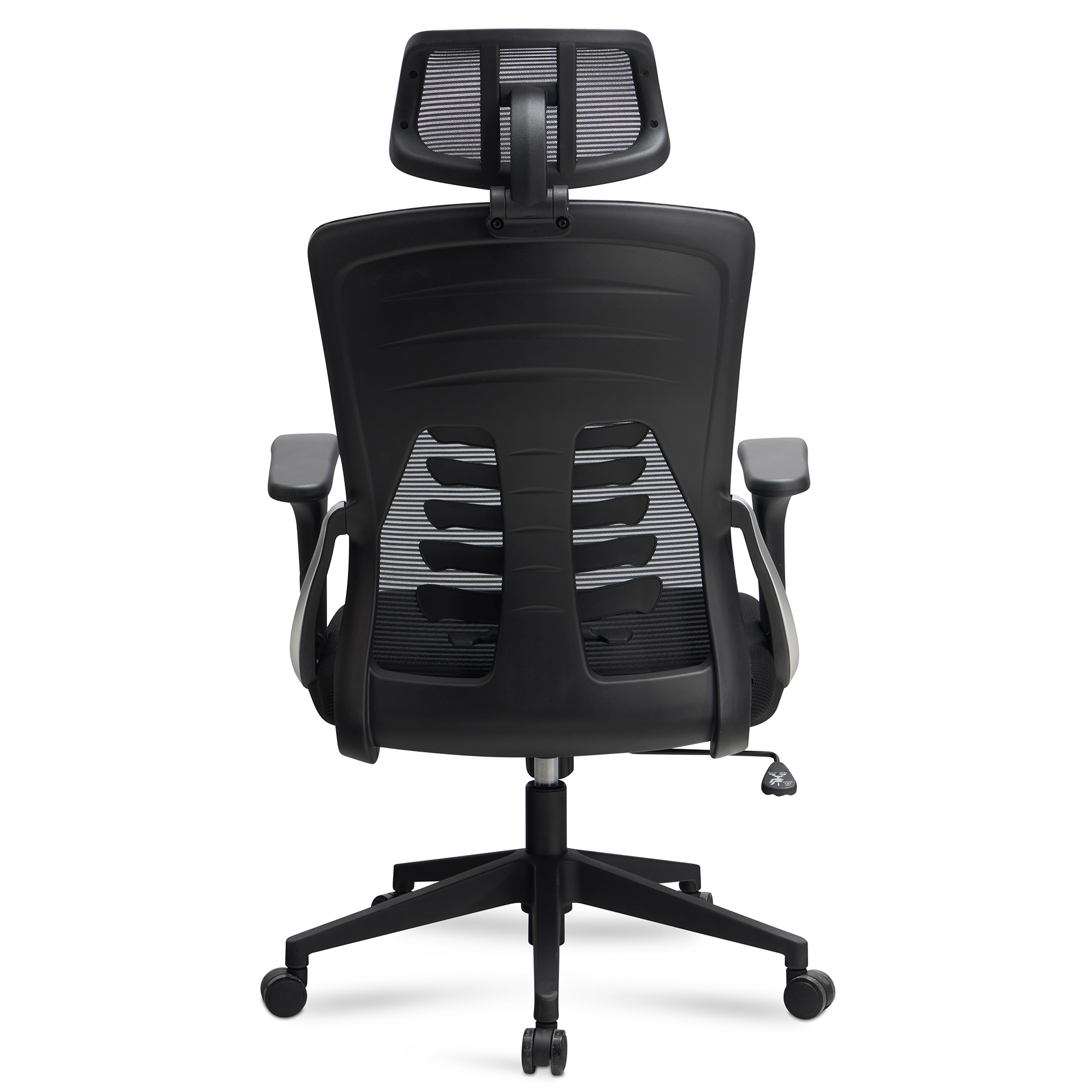 Bürostuhl FineBuy Schreibtischstuhl Mesh Schwarz Drehstuhl Ergonomisch 120 kg – Ansicht 8
