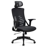 Bürostuhl FineBuy Schreibtischstuhl Mesh Schwarz Drehstuhl Ergonomisch 120 kg – Ansicht 9