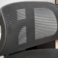 Bürostuhl FineBuy Schreibtischstuhl Mesh Schwarz Drehstuhl Ergonomisch 120 kg – Ansicht 7