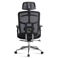 Bürostuhl FineBuy Schreibtischstuhl Mesh Schwarz Drehstuhl Ergonomisch 120 kg – Ansicht 8