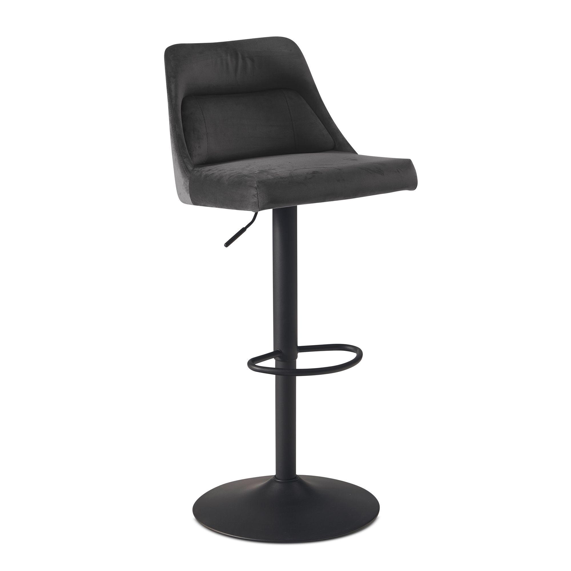 Barhocker FineBuy Küchenhocker Samt Hocker Bistrohocker Drehbar Barstuhl Modern – Ansicht 8