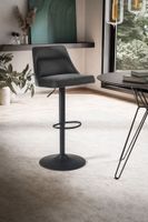 Barhocker FineBuy Küchenhocker Samt Hocker Bistrohocker Drehbar Barstuhl Modern – Ansicht 2
