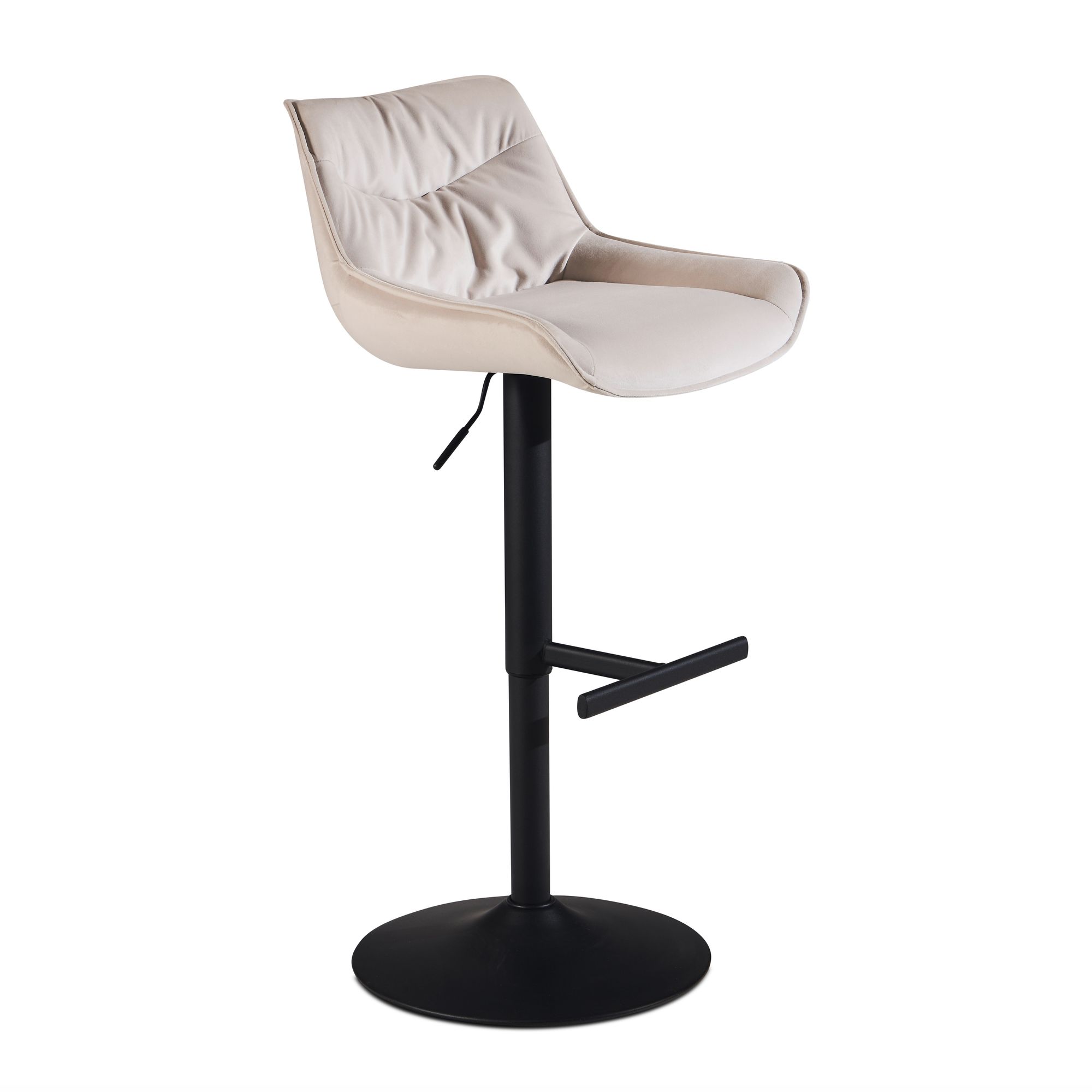 Barhocker FineBuy Küchenhocker Samt Hocker Bistrohocker Drehbar Barstuhl Modern – Ansicht 8