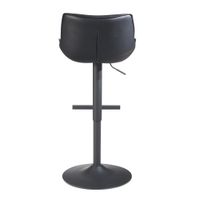 Barhocker FineBuy Küchenhocker Kunstleder Schwarz Hocker Bistrohocker Barstuhl – Ansicht 7