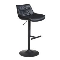 Barhocker FineBuy Küchenhocker Kunstleder Schwarz Hocker Bistrohocker Barstuhl – Ansicht 8