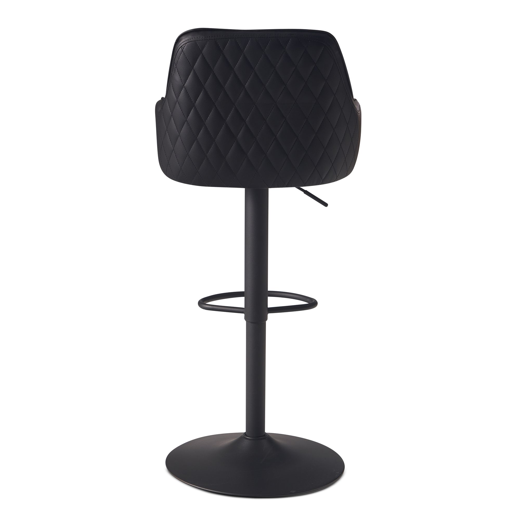 Barhocker FineBuy Küchenhocker Kunstleder Schwarz Hocker Bistrohocker Barstuhl – Ansicht 7