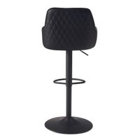 Barhocker FineBuy Küchenhocker Kunstleder Schwarz Hocker Bistrohocker Barstuhl – Ansicht 7