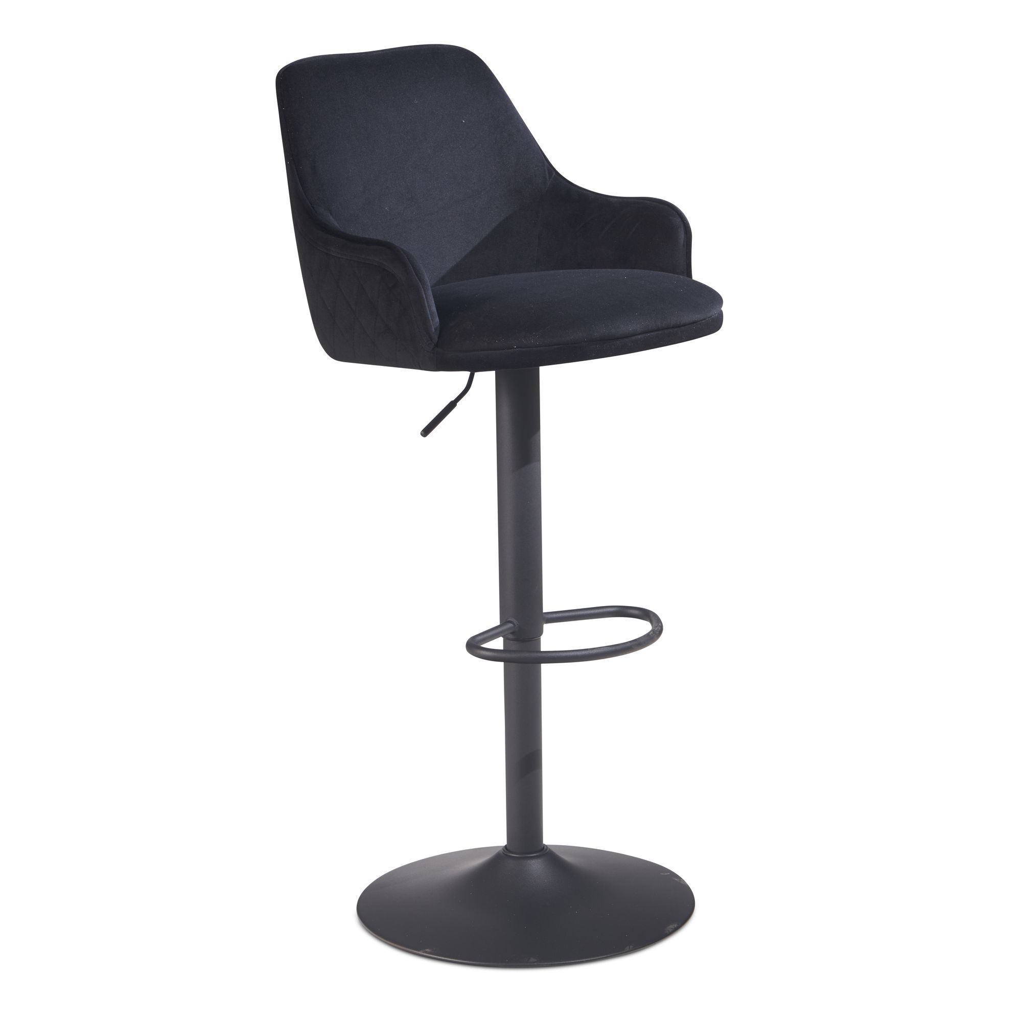 Barhocker FineBuy Küchenhocker Samt Hocker Bistrohocker Barstuhl Drehbar Modern – Ansicht 6