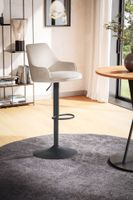 Barhocker FineBuy Küchenhocker Samt Hocker Bistrohocker Barstuhl Drehbar Modern – Ansicht 2