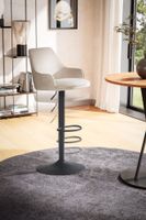 Barhocker FineBuy Küchenhocker Samt Hocker Bistrohocker Barstuhl Drehbar Modern – Ansicht 4