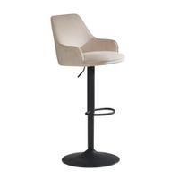 Barhocker FineBuy Küchenhocker Samt Hocker Bistrohocker Barstuhl Drehbar Modern – Ansicht 6