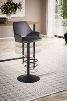 Barhocker FineBuy Küchenhocker Samt Hocker Bistrohocker Barstuhl Drehbar Modern – Ansicht 4