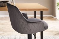 Barhocker FineBuy Küchenhocker Samt Hocker Bistrohocker Barstuhl Drehbar Modern – Ansicht 5
