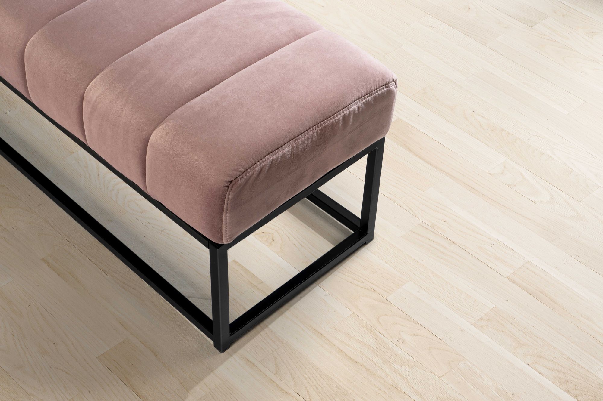 Sitzbank FineBuy Polsterbank Samt 108 cm Bettbank Flurbank Modern Bank Garderobe – Ansicht 4