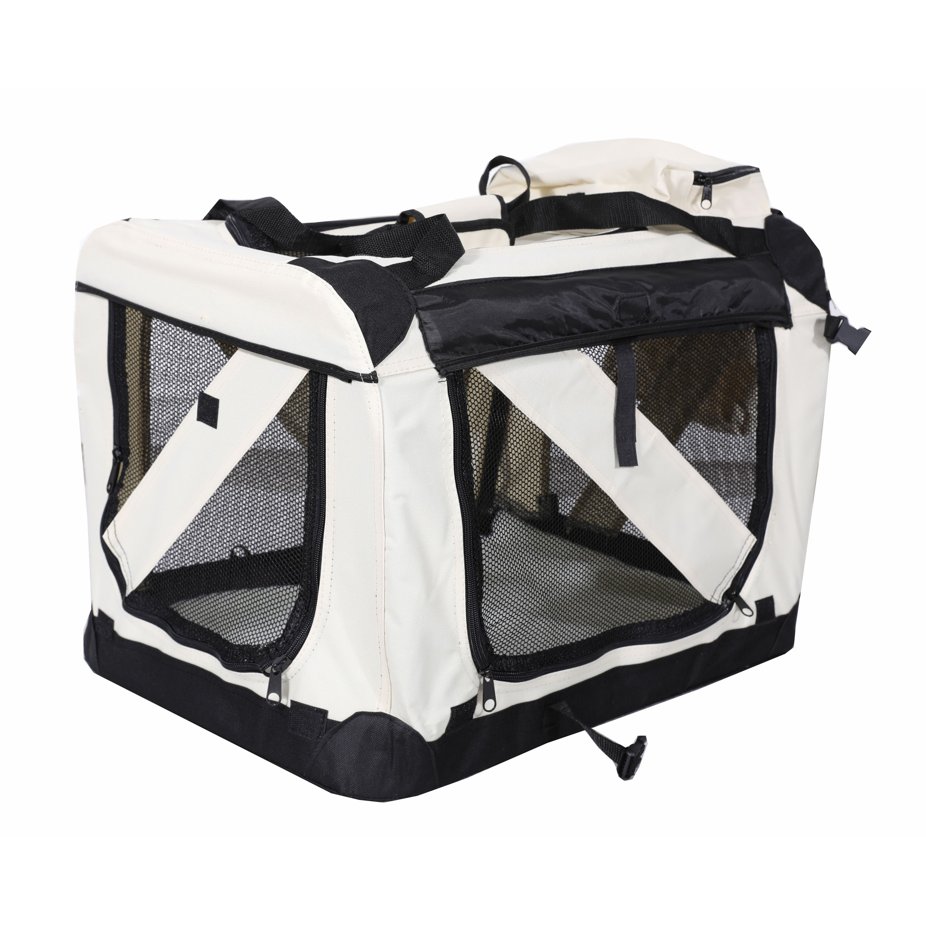 Hundebox faltbar M beige