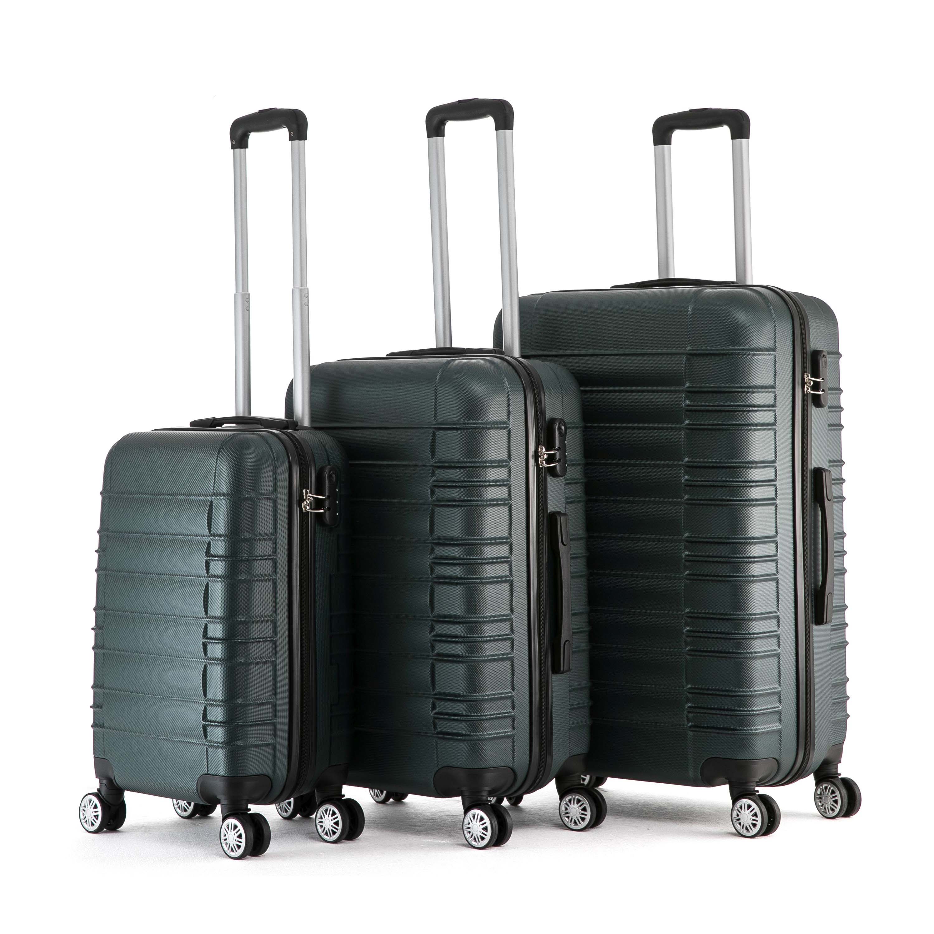 Reisekoffer Hartschalenkoffer AVA 3er Set smaragd