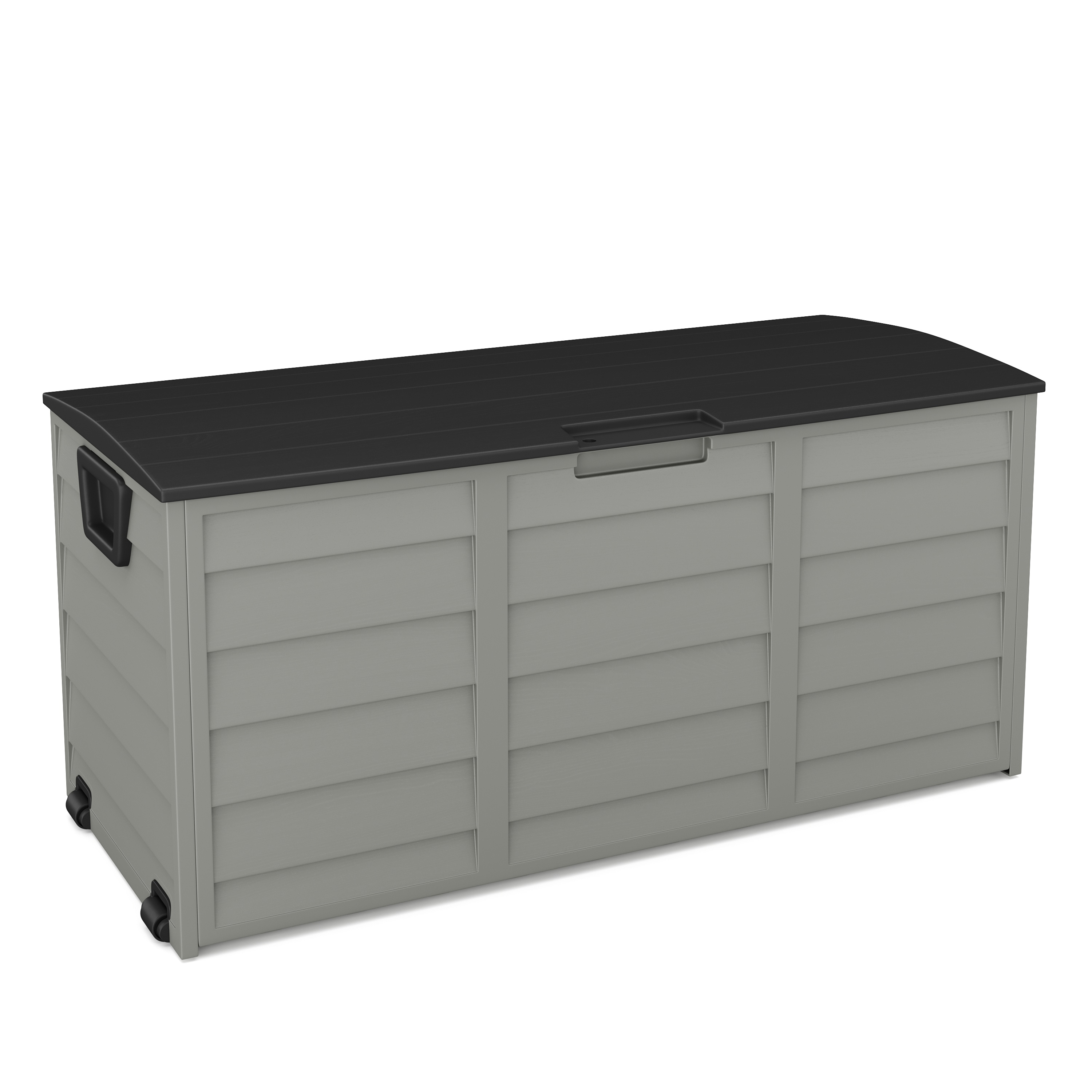 Kissenbox Gartenbox schwarz/grau