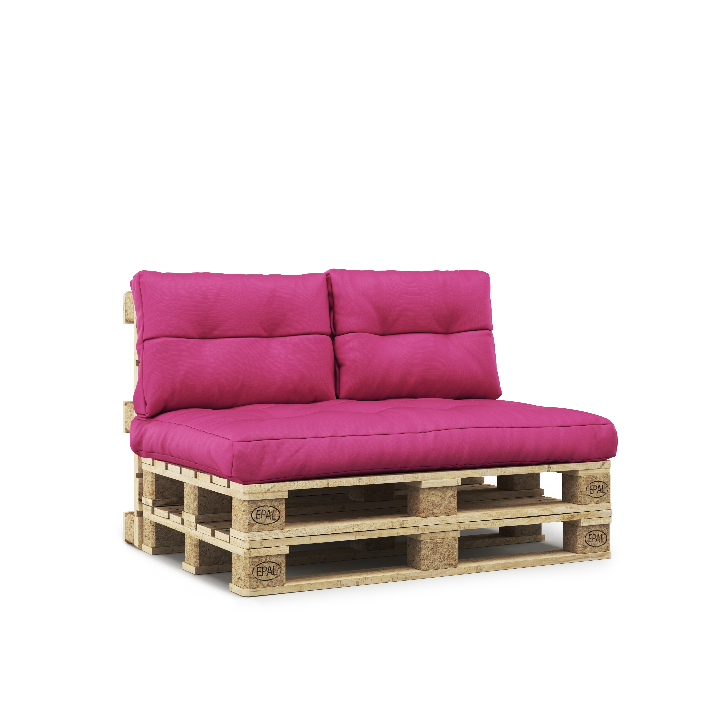 Palettenlounge MELIDE inkl. Kissen pink