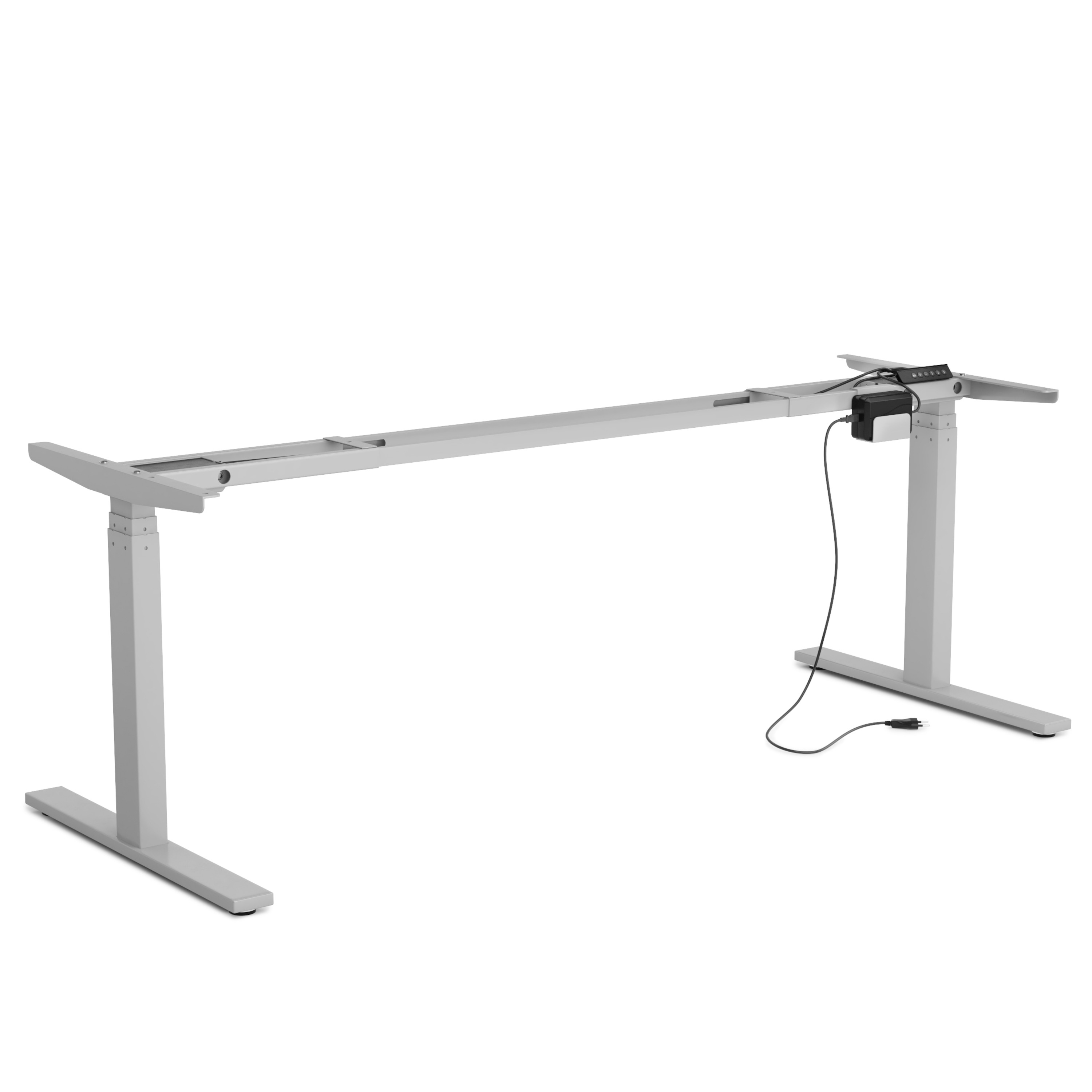 Tischgestell Stehpult elektrisch grau 180 - 200 cm