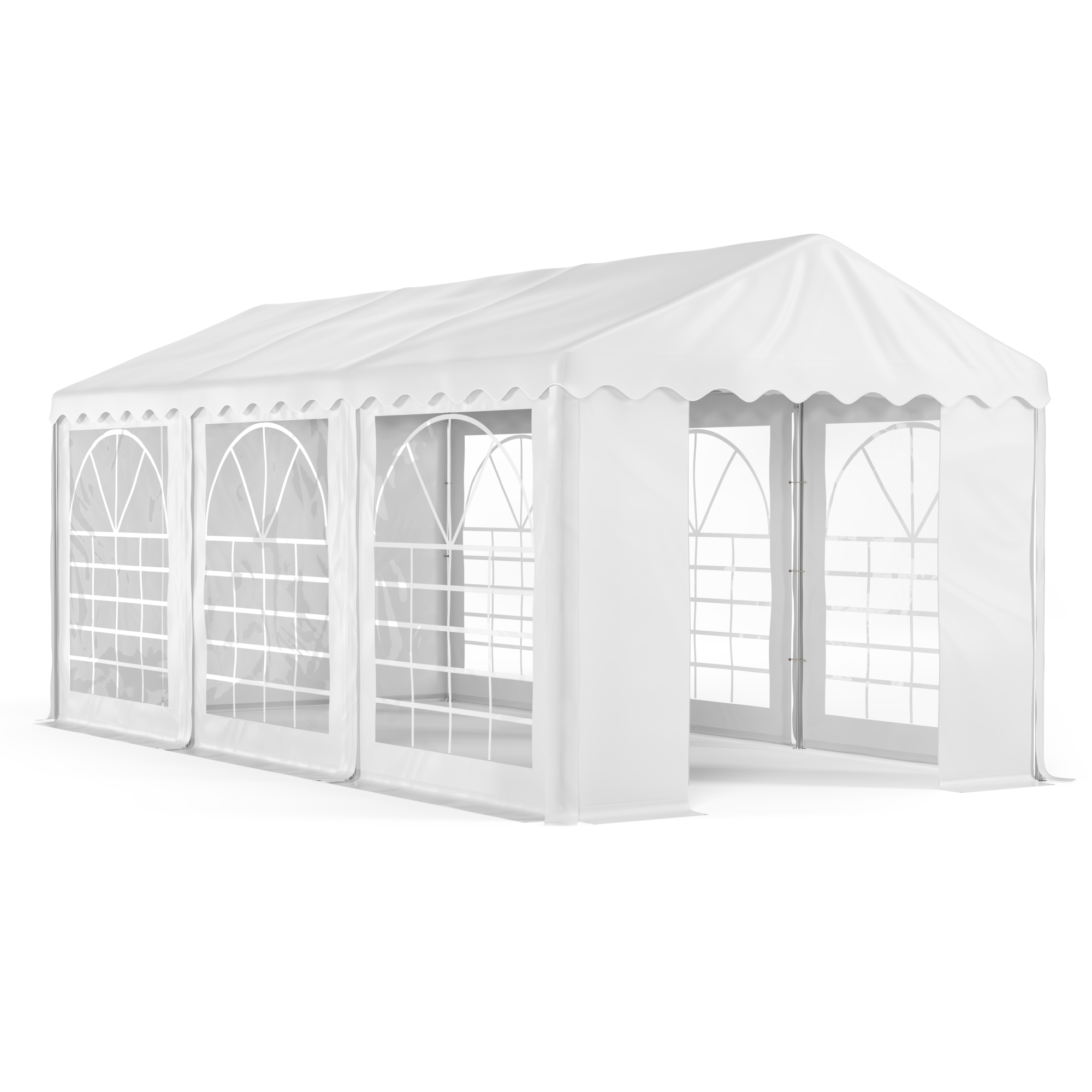 Profi PVC Partyzelt 3 x 6 m weiss
