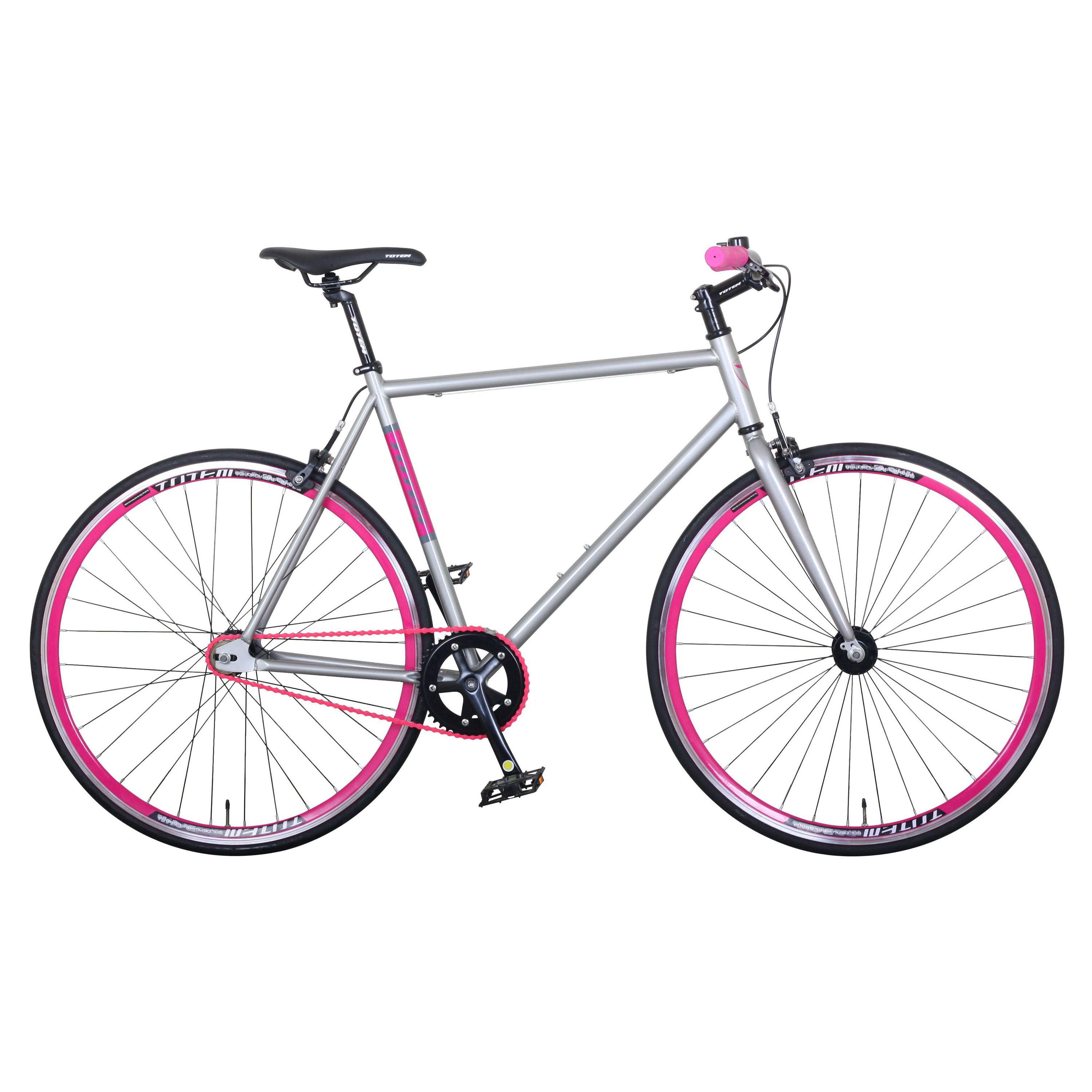 Fixie Bike 54 cm URBAN silber/pink