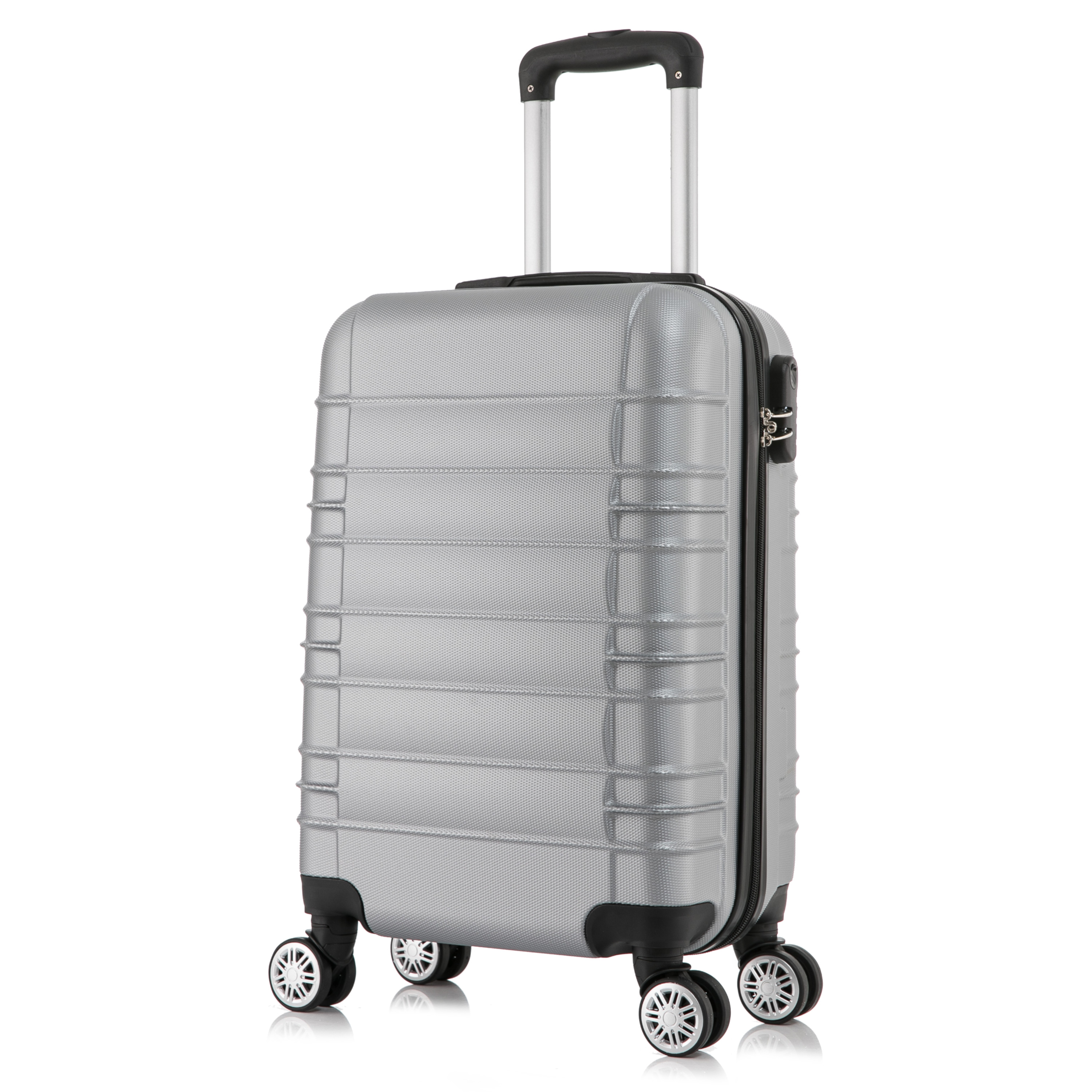 Reisekoffer Hartschalenkoffer AVA Grösse XL silber