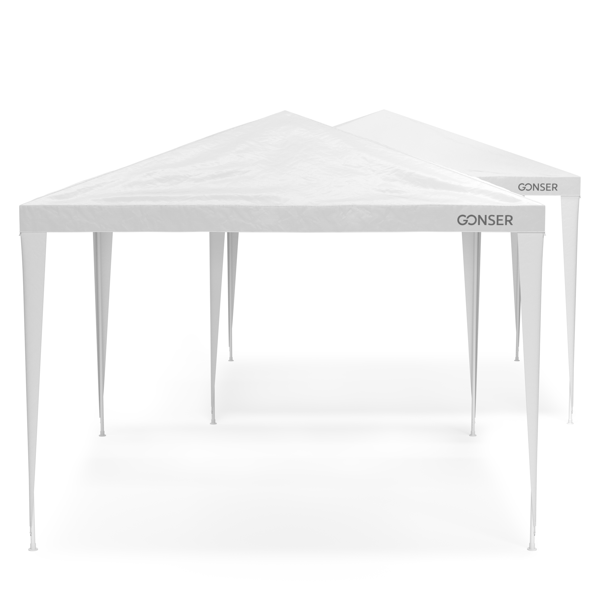 Pavillon JARA 3 x 3 m weiss 2er Set