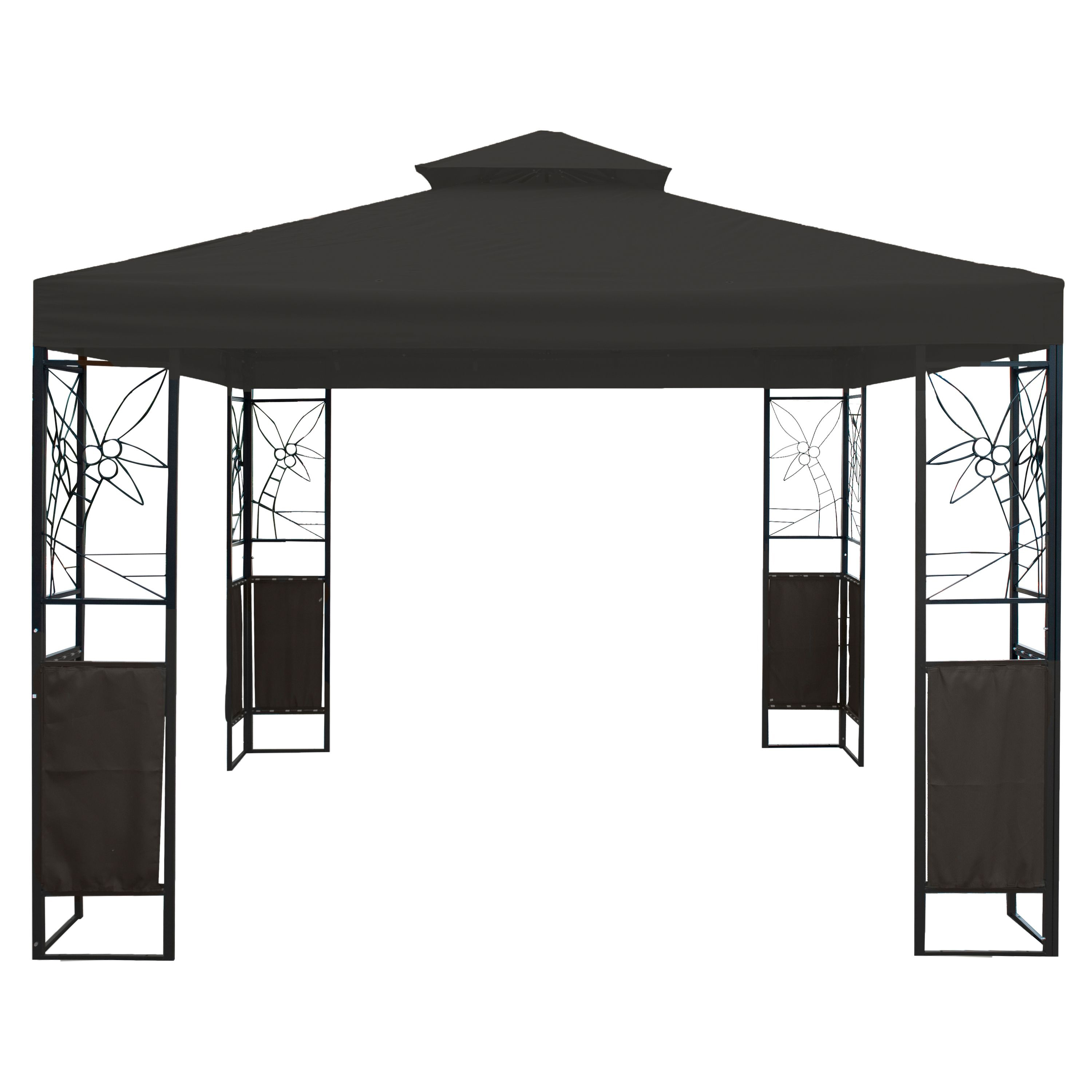 Gartenpavillon HOWEA 3 x 3 m anthrazit