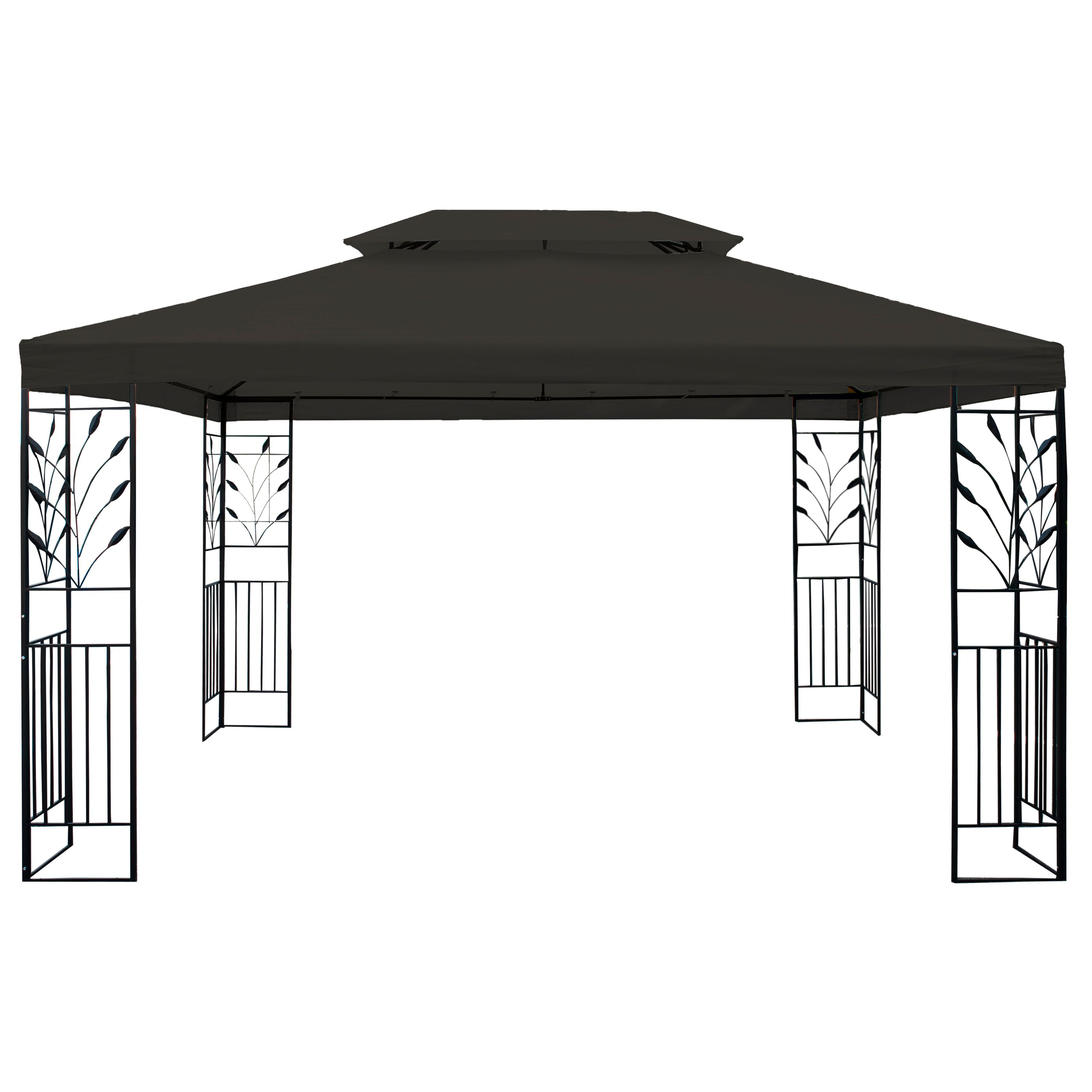 Gartenpavillon LAVEN 4 x 3 m anthrazit